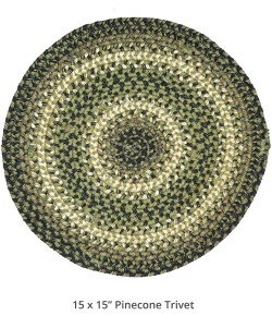 Homespice Decor Jute Braided 592743 Area Rug 15 in. Round