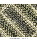 Home Spice Jute Braided Accessories Green 240075PS 13 in. X 19 in. Set of 4 Rect Rug