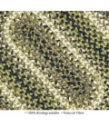 Home Spice Jute Braided Accessories Green 240103PS 8 in. X 28 in. Set of 2 Oval Rug