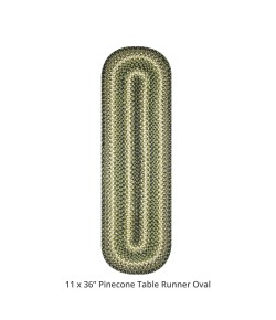 Homespice Decor Jute Braided 571748 Area Rug 11 in. X 36 in. Oval