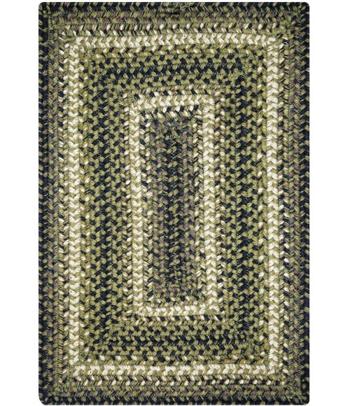 Home Spice Jute Braided Accessories Green 240075PS 13 in. X 19 in. Set of 4 Rect Rug