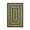 Homespice Decor Jute Braided Pinecone Green 511744 20 in. X 30 in. Rect Rug