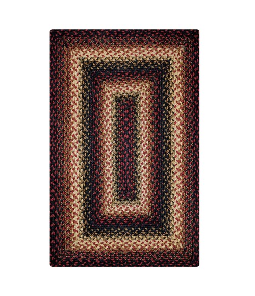 Homespice Jute Braided Black Rug