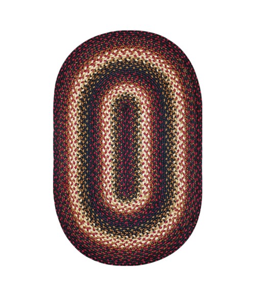 JUTE BRAIDED RUG Homespice Jute Braided Black Rug