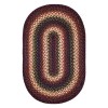 Homespice Decor Jute Braided Prescott Black 506566 8 ft. X 10 ft. Oval Rug