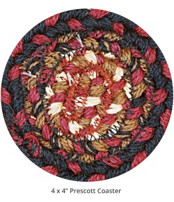 Homespice Decor Jute Braided 590565 Area Rug 4 in. Round