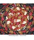 Home Spice Jute Braided Accessories Black 240007PS 4 in. Set of 6 Round Rug