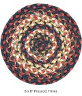 Home Spice Jute Braided Accessories Black Rug 240023PS 8 in. Set of 3 Round - Rugs Town Home Spice Jute Braided Accessories Black 240023PS 8 in. Set of 3 Round Rug