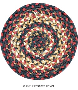 Homespice Decor Jute Braided 593566 Area Rug 8 in. Round