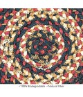 Home Spice Jute Braided Accessories Black Rug 240023PS 8 in. Set of 3 Round - Rugs Town Home Spice Jute Braided Accessories Black 240023PS 8 in. Set of 3 Round Rug