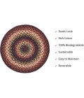 Home Spice Jute Braided Accessories Black 240171PS 15 in. Set of 6 Round Rug