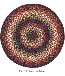 Homespice Decor Jute Braided 592569 Area Rug 15 in. Round