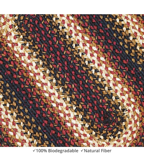 Home Spice Jute Braided Accessories Black Rug 240131PS 8 in. X 28 in. Set of 13 Oval - Rugs Town Home Spice Jute Braided Accessories Black 240131PS 8 in. X 28 in. Set of 13 Oval Rug