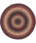 Home Spice Jute Braided Accessories Black 240171PS 15 in. Set of 6 Round Rug