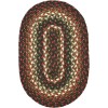Homespice Decor Jute Braided Accessories Prescott Black 240055PS 13 in. X 19 in. Set of 4 Oval Rug