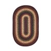 Homespice Decor Jute Braided Prescott Black 501561 20 in. X 30 in. Oval Rug
