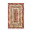 Homespice Decor Cotton Braided Pumpkin Pie Red 410160 27 in. X 45 in. Rect Rug