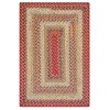 Homespice Decor Cotton Braided Pumpkin Pie Red 416162 8 ft. X 10 ft. Rect Rug