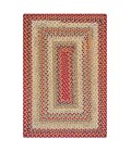 Homespice Cotton Braided Red Rug