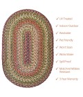 ULTRA DURABLE BRAIDED RUG Homespice Ultra Durable Braided Beige Rug