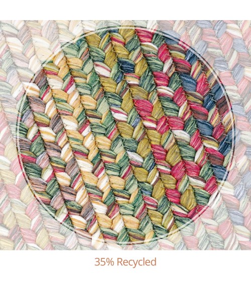 ULTRA DURABLE BRAIDED RUG Homespice Ultra Durable Braided Beige Rug