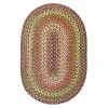 Homespice Decor Ultra Durable Braided Rainforest Green 304162 5 ft. X 8 ft. Oval Rug