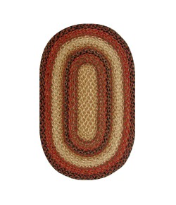 Homespice Decor Jute Braided 502049 Area Rug 27 in. X 45 in. Oval