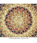 Home Spice Jute Braided Accessories Beige 240017PS 8 in. Set of 3 Round Rug