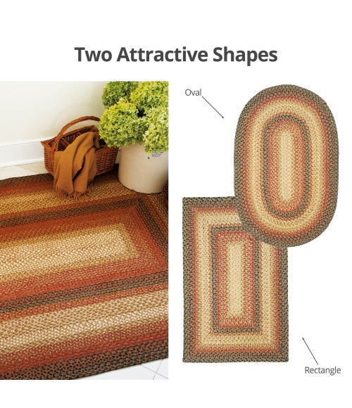 JUTE BRAIDED RUG Homespice Decor Rug Sale. Russett Jute Braided Rug