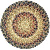 Homespice Decor Jute Braided Accessories Russett Beige 240017PS 8 in. Set of 3 Round Rug