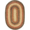 Homespice Decor Jute Braided Accessories Russett Beige 240049PS 13 in. X 19 in. Set of 4 Oval Rug