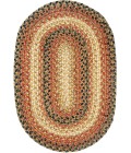 Home Spice Jute Braided Accessories Beige 240049PS 13 in. X 19 in. Set of 4 Oval Rug