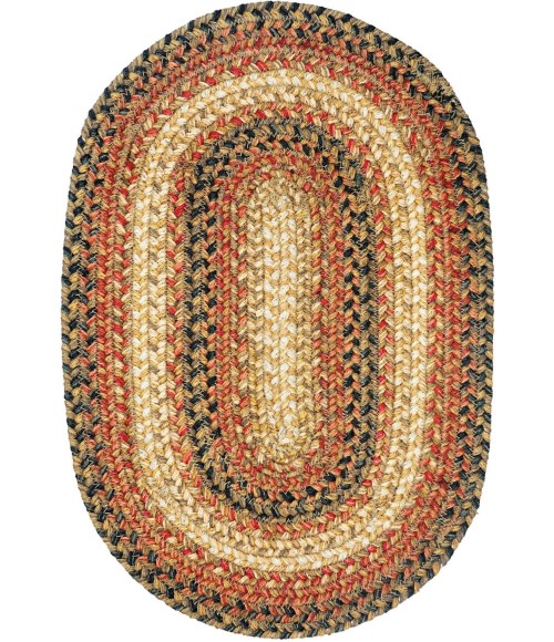 Home Spice Jute Braided Accessories Beige 240049PS 13 in. X 19 in. Set of 4 Oval Rug