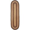 Homespice Decor Jute Braided Accessories Russett Beige 240125PS 8 in. X 28 in. Set of 13 Oval Rug