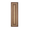 Homespice Decor Jute Braided Russett Beige 519047 22 in. X 72 in. Rect Rug