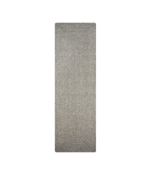 Homespice Decor Ultra Durable Braided Slate Light Grey 329561 22 in. X 72 in. Rect Rug