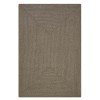 Homespice Decor Ultra Durable Braided Smoke Grey, Brown 322685 20 in. X 30 in. Rect Rug