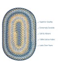 Homespice Cotton Braided Blue Rug