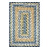 Homespice Decor Cotton Braided Sunflowers Blue 416315 8 ft. X 10 ft. Rect Rug