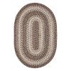 Homespice Decor Ultra Durable Braided Wildwood Brown 304629 5 ft. X 8 ft. Oval Rug