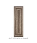 Homespice Decor Ultra Durable Braided Wildwood Brown 329622 22 in. X 72 in. Rect Rug