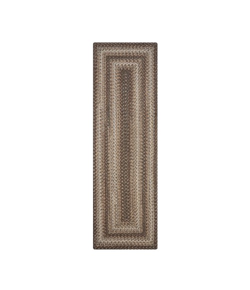 Homespice Decor Ultra Durable Braided Wildwood Brown 329622 22 in. X 72 in. Rect Rug