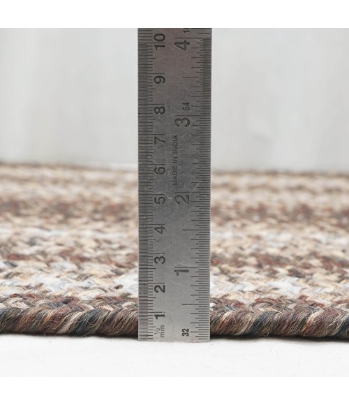Homespice Decor Ultra Durable Braided Wildwood Brown 329622 22 in. X 72 in. Rect Rug