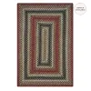 Homespice Decor Jute Braided Rug Red & Black Chester 10in. x 10in. Rect. Rug