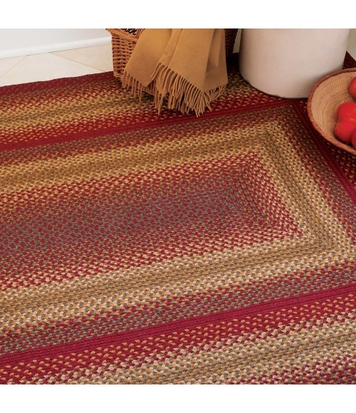 Homespice Jute Braided Red Rug