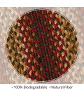 Homespice Jute Braided Red Rug