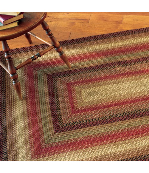 ULTRA DURABLE BRAIDED RUG Homespice Ultra Durable Braided Gray Rug
