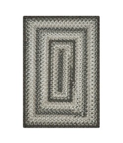 Homespice Decor Ultra Durable Braided Graphite Grey 315632 6 ft. X 9 ft. Rect Rug