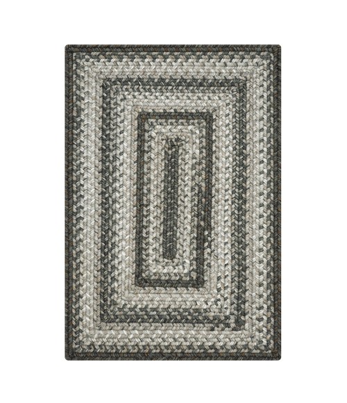 Homespice Decor Ultra Durable Braided Graphite Grey 315632 6 ft. X 9 ft. Rect Rug