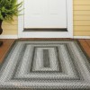 Homespice Decor Ultra Durable Braided Graphite Grey 321633 20 in. X 30 in. Oval Rug